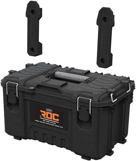 Keter ROC Pro Gear Werkzeugkoffer, robust, Schwarz/Grau