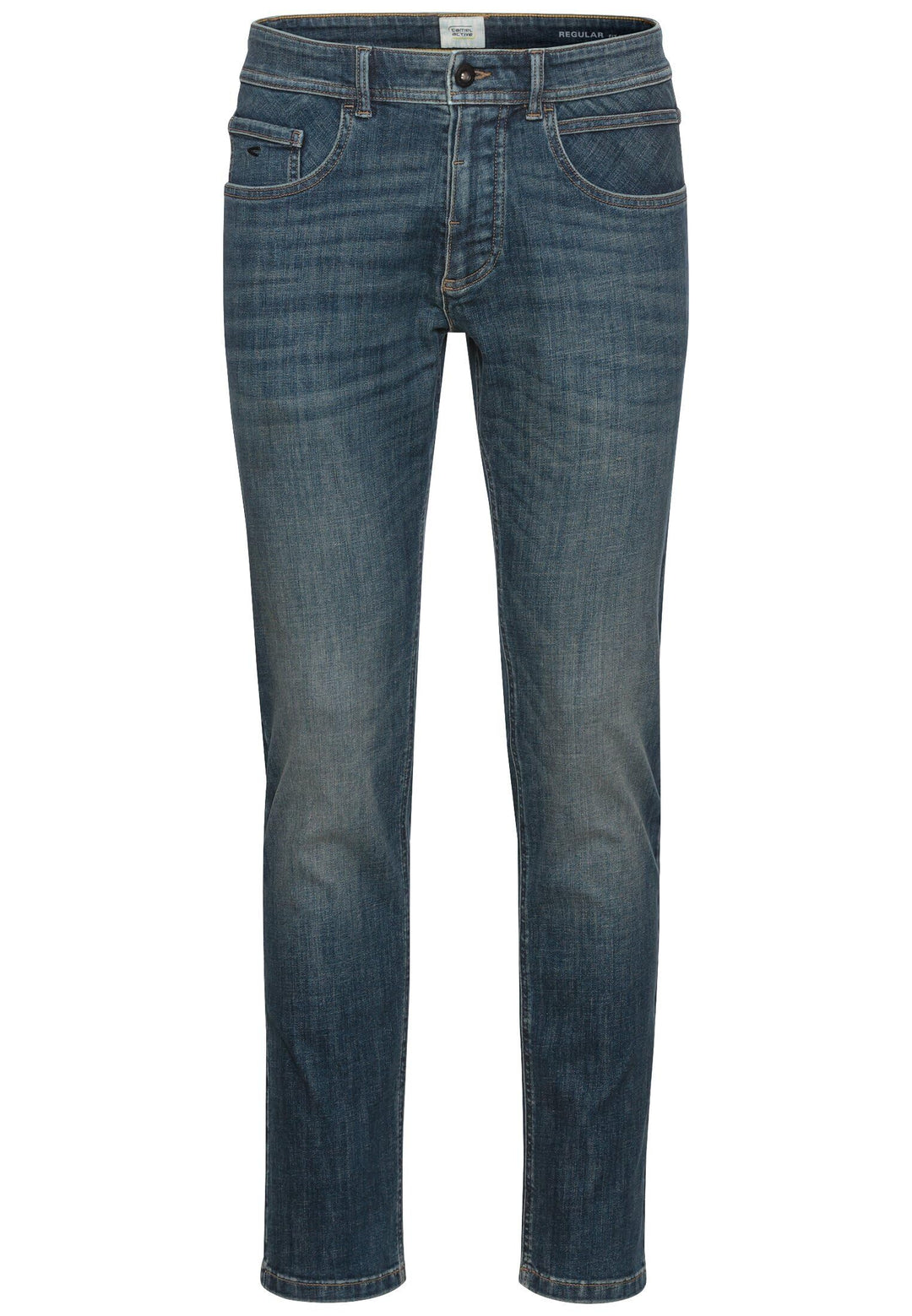 camel active Herren Slim Fit 5-Pocket Jeans 31W / 30L Blau, 31W / 30L Blau