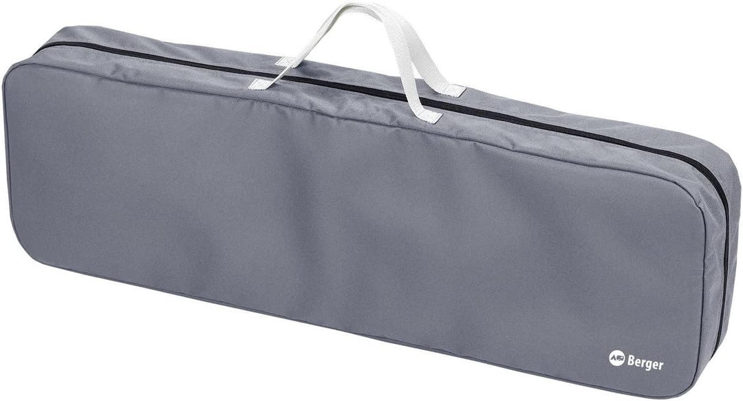 BERGER Campingtisch Set mit 2 Alu-Bänken und 2 Bankauflagen 90 x 52,5 cm | Klappmöbel Set aus Alumin