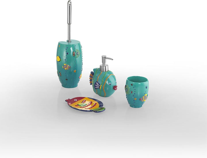 Gedy Dori Toilettenbürstenhalter, Harz, Türkis, 7,7x10,7x37,5