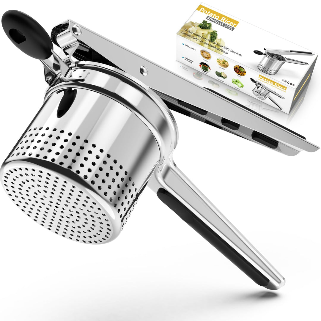 Kartoffelpresse, effizient, gross, 425 ml, für flauschige Kartoffelpüree mit extra Loch, robuste Kar