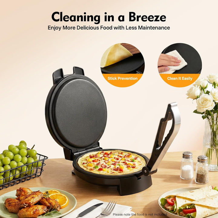 1200W Edelstahl Roti Maker Mit Antihaftbeschichtung, Roti Maker Für Häuser, Chapati Maker Mit Doppel