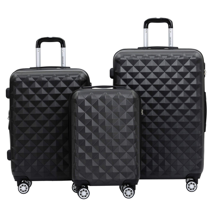 BEIBYE Trolley Koffer Reisekoffer Reisekofferset Gepäckset Kofferset 4 Zwillingsrollen Hartschale