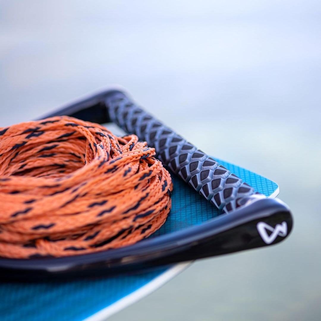 Mesle Wakeboard-Leine ONE 60', 15'' breiter Eva Griff, Wakeboard Seil Hantel orange, orange