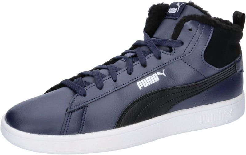 PUMA Unisex Smash 3.0 Mid WTR Sneaker 43 EU Puma Navy Puma Black Puma White, 43 EU Puma Navy Puma Bl