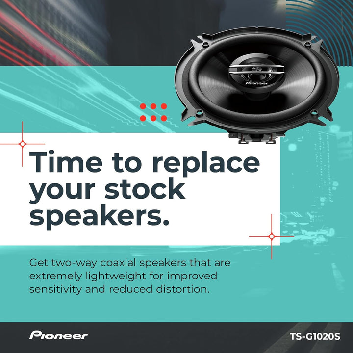 Pioneer TSG1020S Auto 2-Wege 200 W, 10,2 cm, Schwarz Lautsprecher:, Lautsprecher: