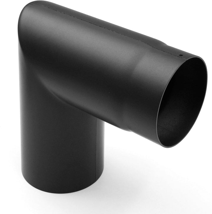 Raik Rauchrohrbogen 90° zweiteilig Ofenrohr 150 mm Schwarz 2 mm Wandstärke temperaturbeständig bis 6