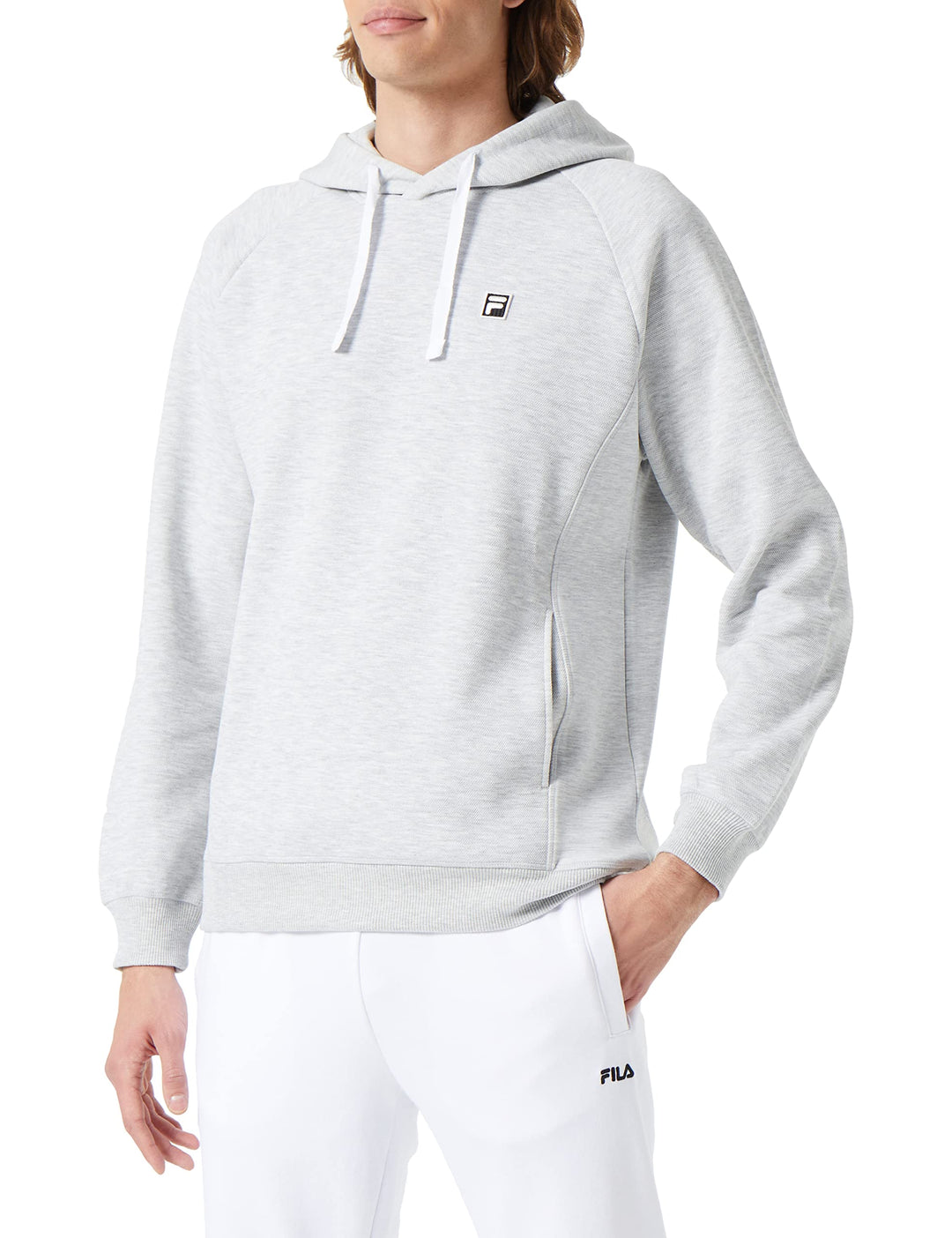 FILA Herren Bisceglie Hoody M Light Grey Melange, M Light Grey Melange