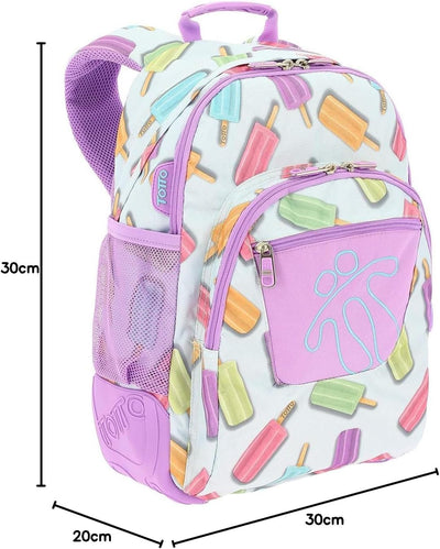 TOTTO Mochila Escolar, Grande Infantil, Incluye Neceser Mochilas Kinder-Rucksack, 44 cm, 20 liters,