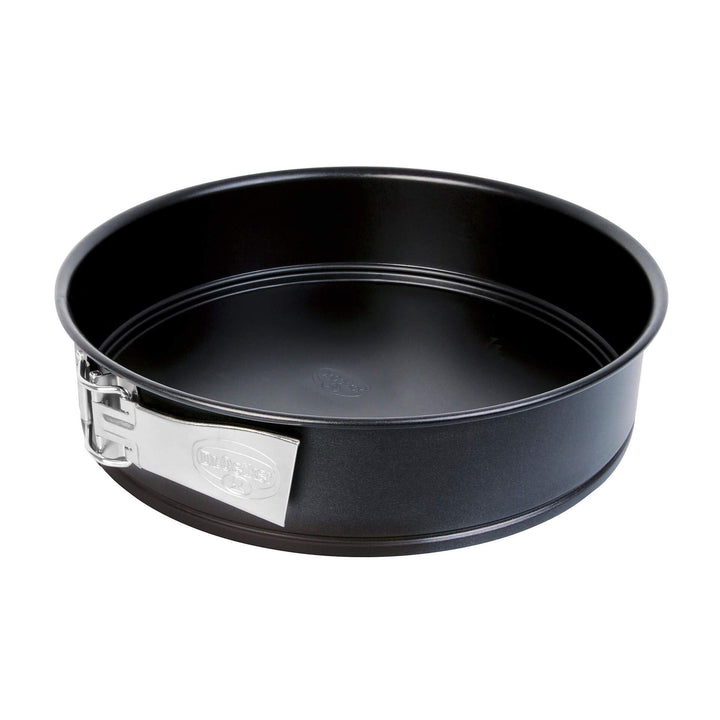 Dr. Oetker Springform Ø 28 cm, Backform mit Flachboden, runde Kuchenform aus Stahl mit Antihaftbesch