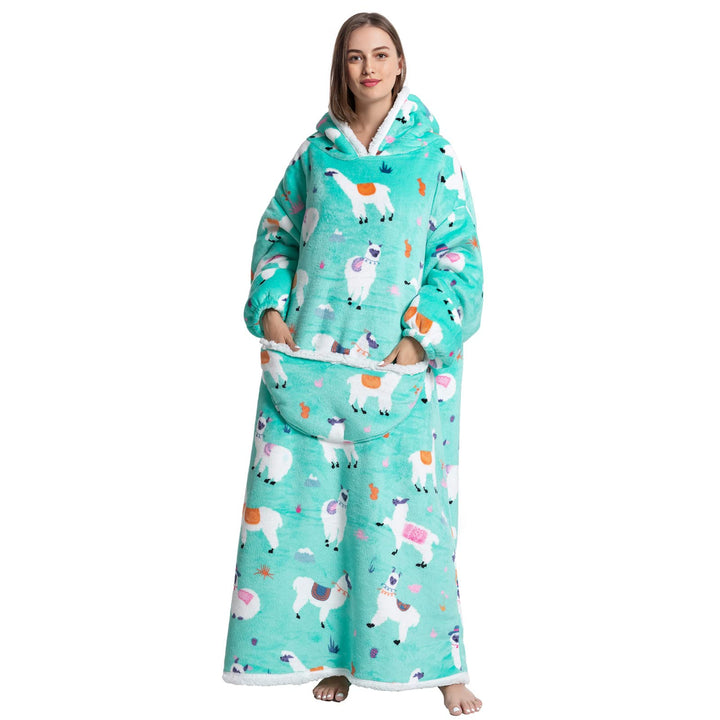 JOREAY Übergrosse Hoodie Decke mit Ärmeln für Damen Herren, Sherpa Kuschelig Deckenpullover, XXL Dec