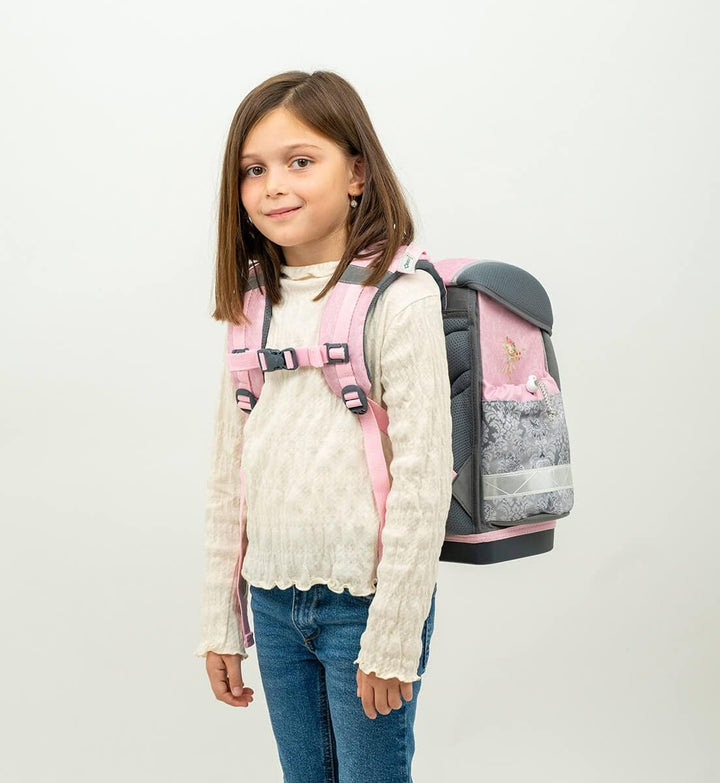 Belmil Classy Schulranzen Set 4 - teilig (403-13/AG/S) M Ballerina, M Ballerina