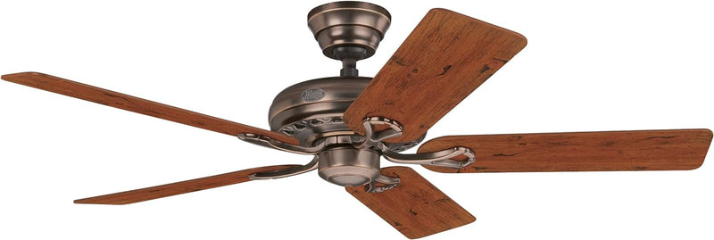 HUNTER DECKENVENTILATOR Savoy, 132 cm, Deckenventilator für den Innenbereich mit Zugschalter, in ber