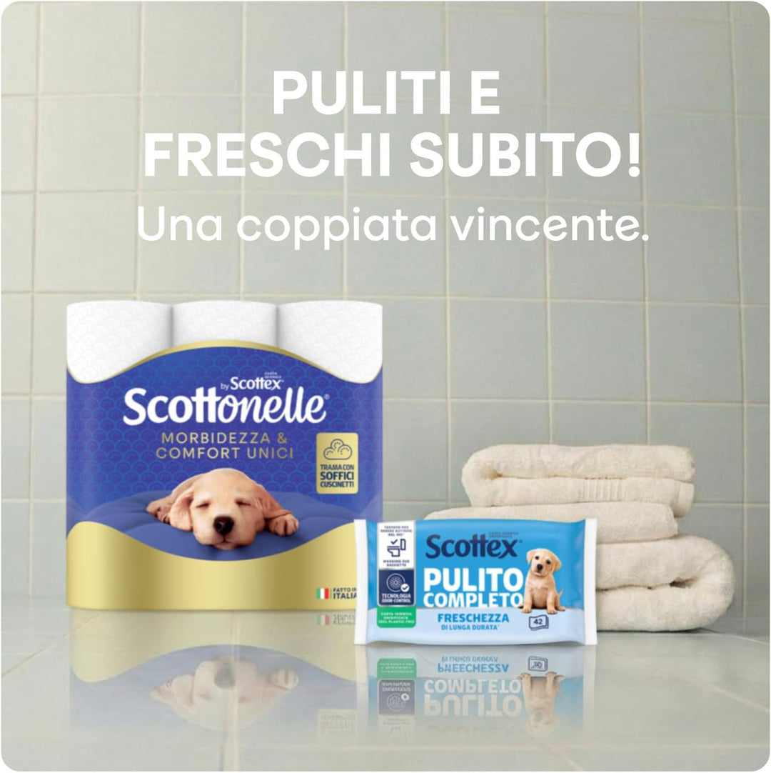 Scottonelle, Toilettenpapier, weich und geprägt 48 Unità Weiss 9 g (1er Pack), Weiss 9 g (1er Pack)