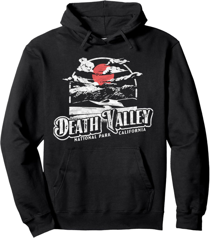 Death Valley National Park Vintage Distressed California 80s Pullover Hoodie