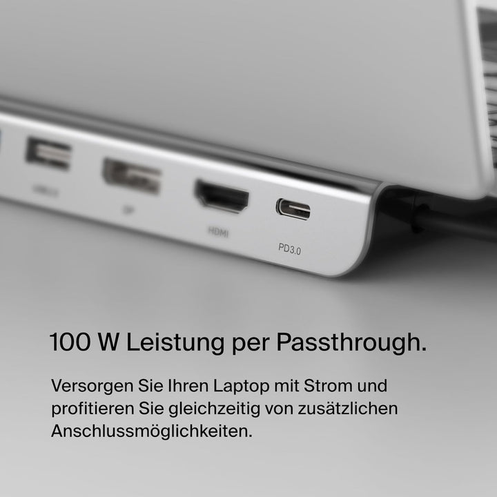 Belkin USB-C-Hub, 11-in-1-MultiPort-Adapter-Dock mit 4K-HDMI, DisplayPort, VGA, und 100 W zum Laden,