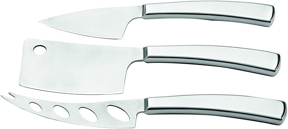 Weis 17420 Messer Käsemesser-Set, Edelstahl, Silber, 21 x 10 x 10 cm