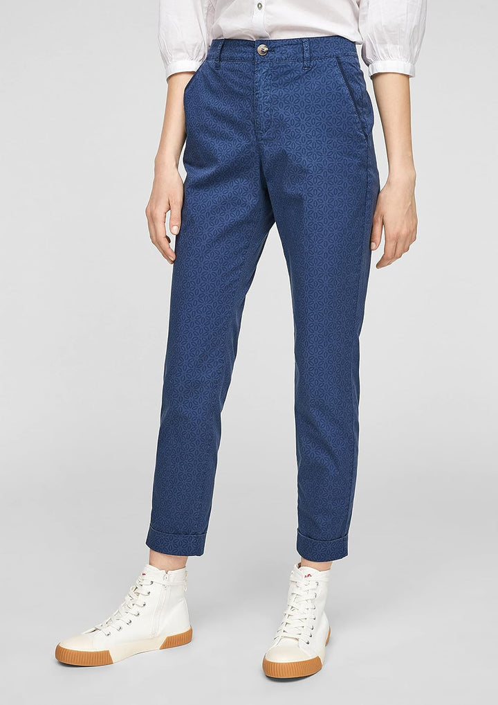 s.Oliver Damen Hose 120.10.104.18.180.2100484 44 Blau, 44 Blau