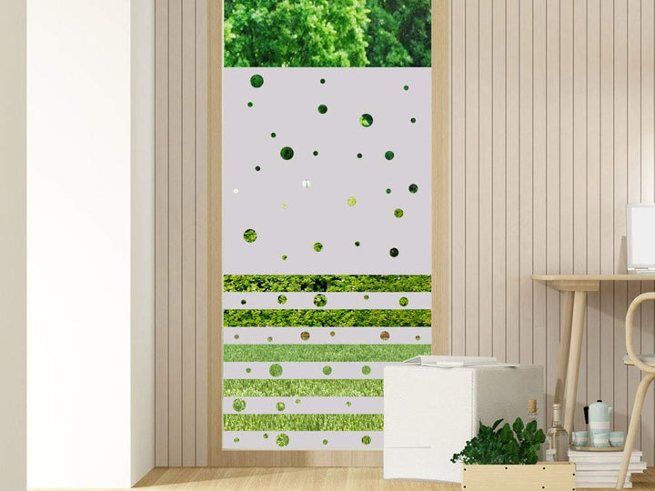 GRAZDesign Fensterfolie Milchglas selbstklebend - Blickdichte Sichtschutzfolie Glasfolie/Motiv: viel