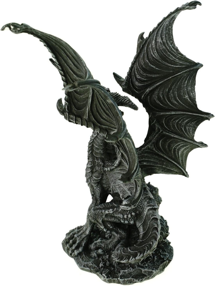 VOGLER Joh. Vogler GmbH Drache Roar mit erhobenen Schwingen 25 cm Dragon Figur Gothic
