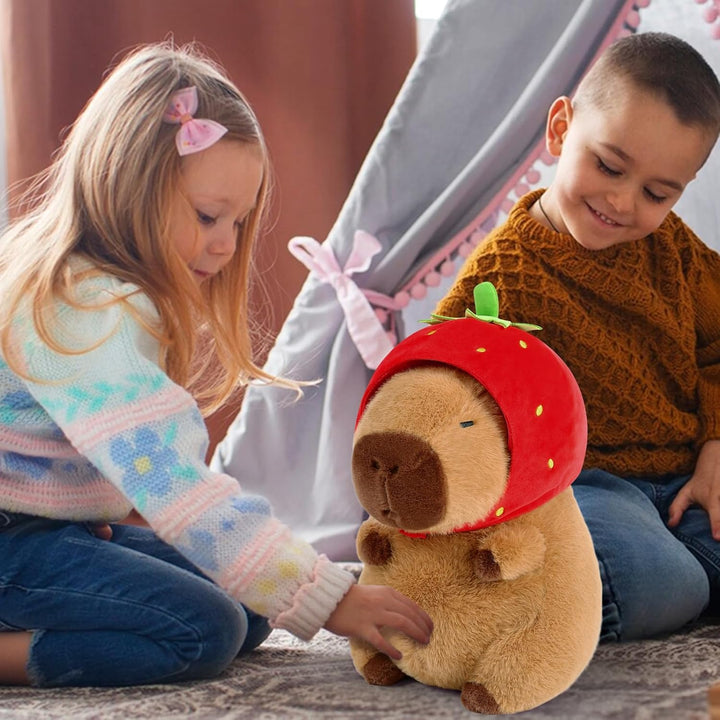shownicer Plüschtier Capybara Kuscheltier Stofftier Kawaii Capybara Plüsch Kissen Spielzeug Wurfkiss