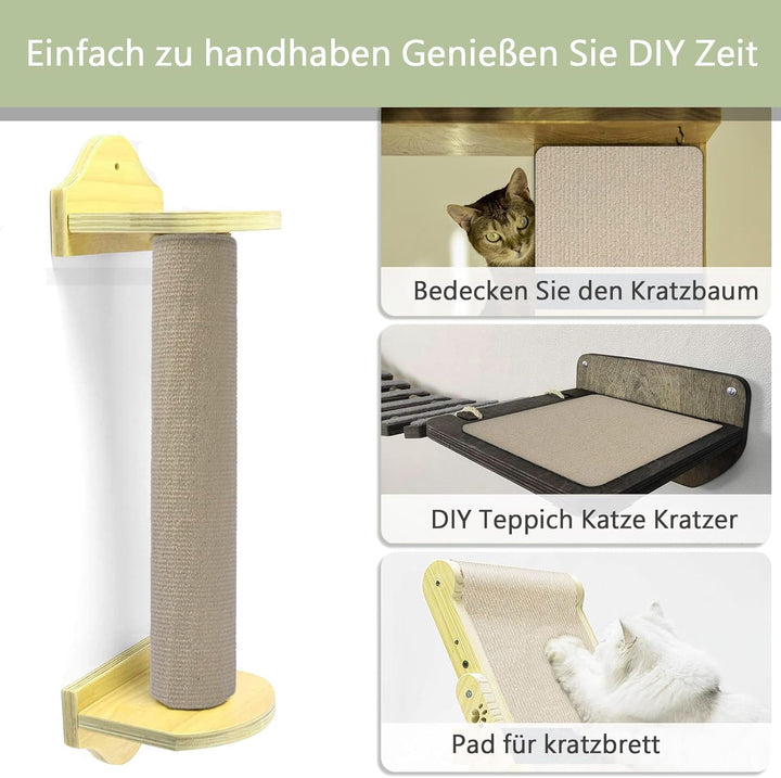 Selbstklebende Kratzschutzmatte für Sofa & Wand, 40x200 cm kratzschutz Sofa Katze - Trimmbarer Schut
