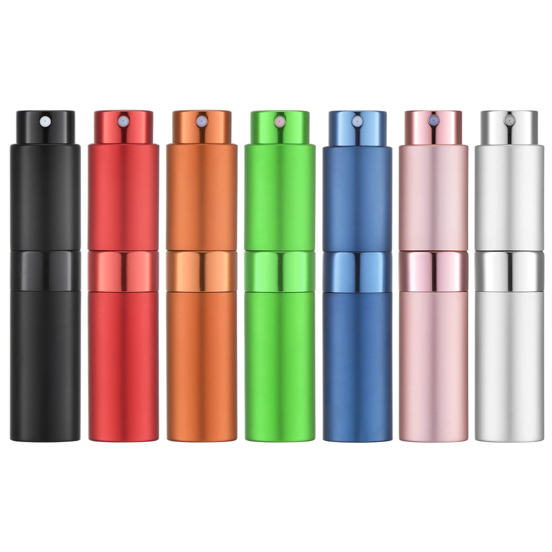 Toureal 8ml Aluminium Parfüm Zerstäuber Nachfüllbar Leer, Reise Parfümzerstäuber, Reisezerstäuber Fl