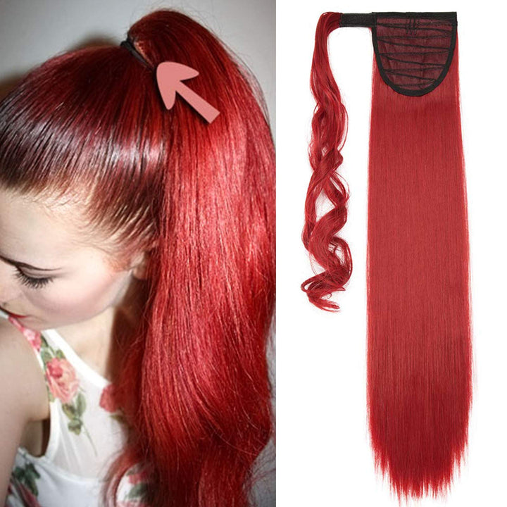 SEGO Ponytail Clip in Pferdeschwanz Extension Haarteil Haarverlängerung Zopf Hair Piece Glatt wie Ec