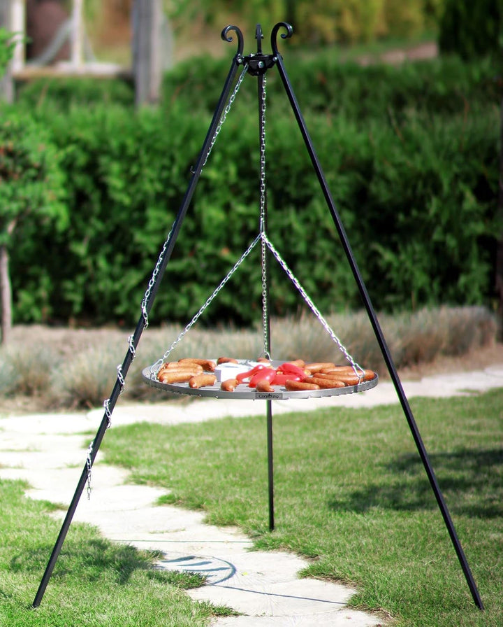 CookKing Stahl Grillrost 70 cm 5 mm Stark inkl. Grillrost handgefertigt Ø 70 cm Zeitgenössisch, Ø 70