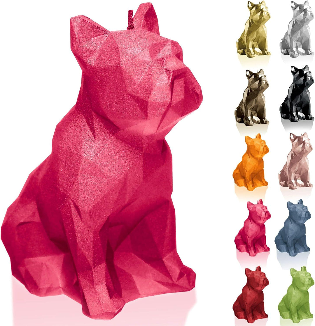 Candellana Handmade Bulldog Low-Poly Kerze Geschenk- Lustig - Dekorative Kerze - Home Décor - Gesche