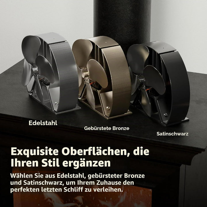 Forest Master | Viking Advanced Ofenventilator – leistungsstarkes 4-Blatt-Design für umweltfreundlic
