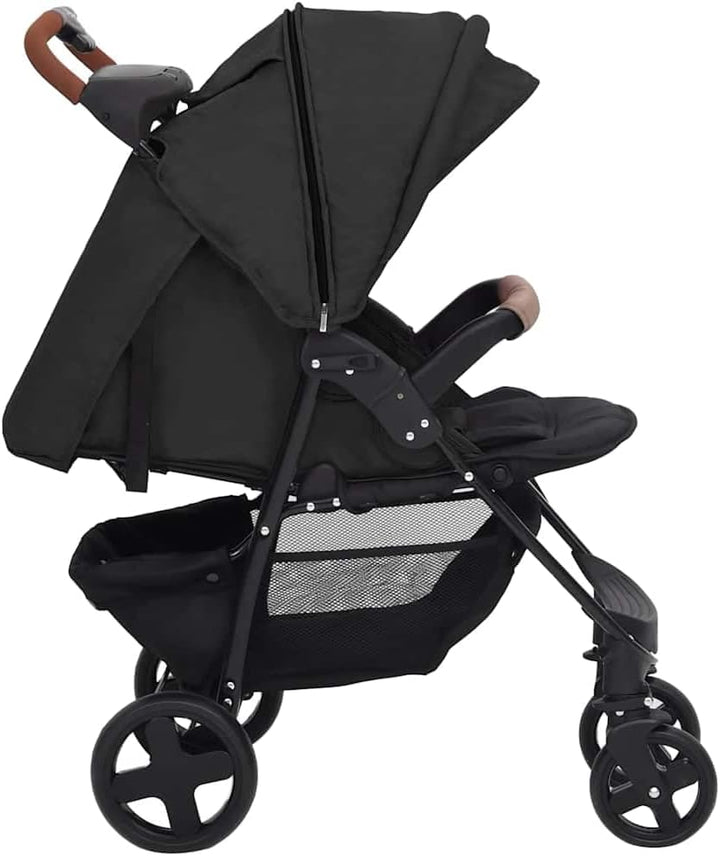 vidaXL Kinderwagen 2-in-1 Klappbar Kombikinderwagen Kinder Baby Buggy Sportwagen Reisebuggy Babywage