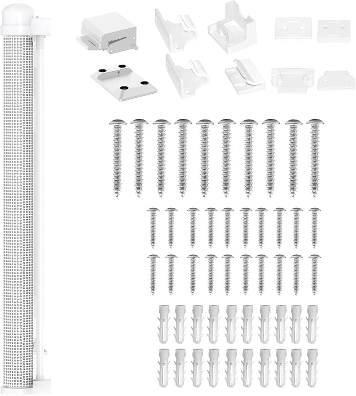 Aufun Treppenschutzgitter Türschutzgitter ausziehbar, Treppenhäusergitter, Absperrgitter mit Kinders