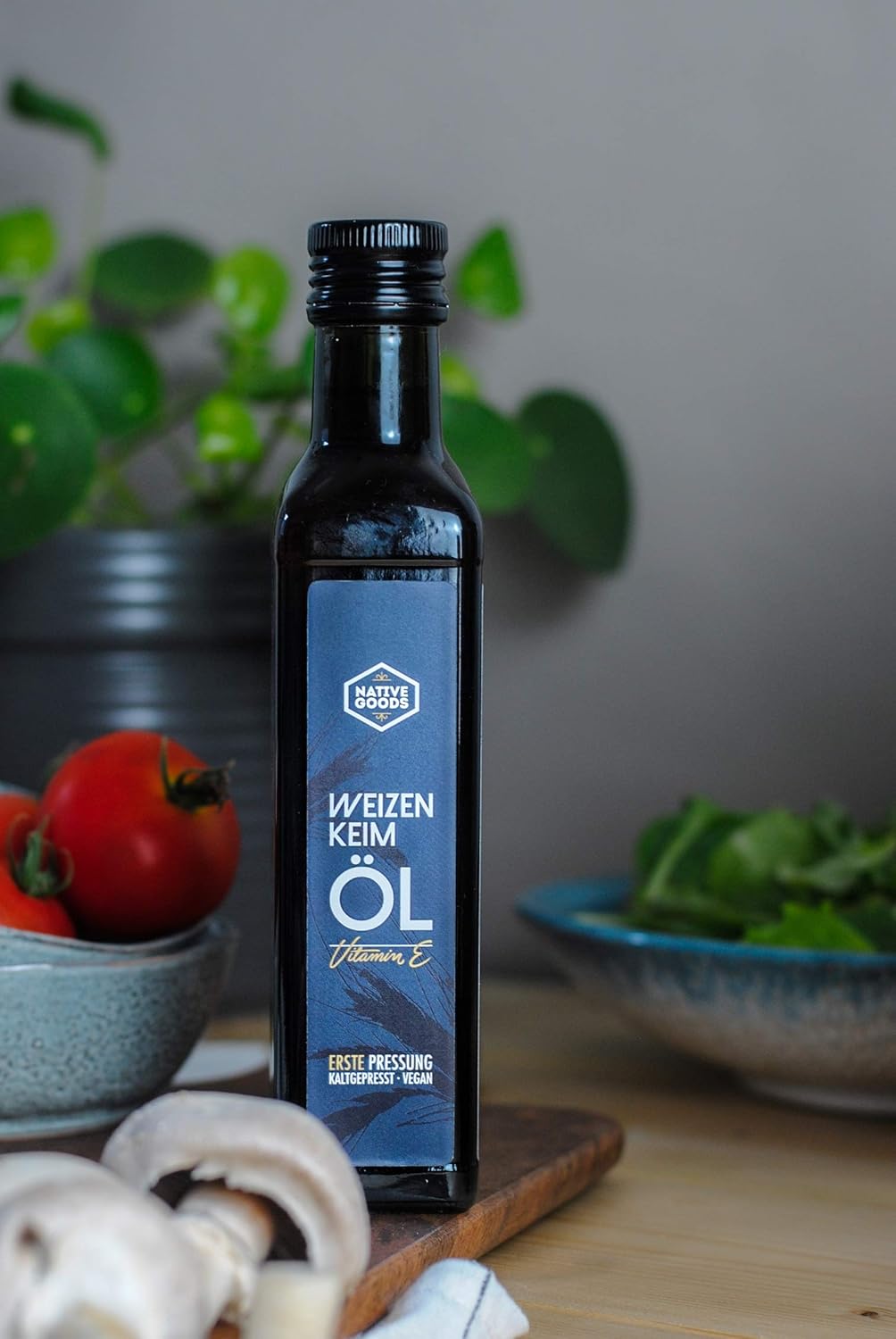 native goods – Bio Weizenkeimöl 250ml – 1. Kaltpressung nativ – Weizenkeimöl mit natürlichem Vitamin