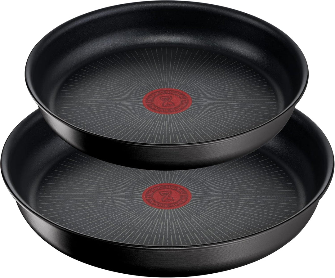 Tefal Ingenio Eco Resist On Kochgeschirr, 3 p, stapelbar, Induktion, leicht zu reinigen, Antihaftbes