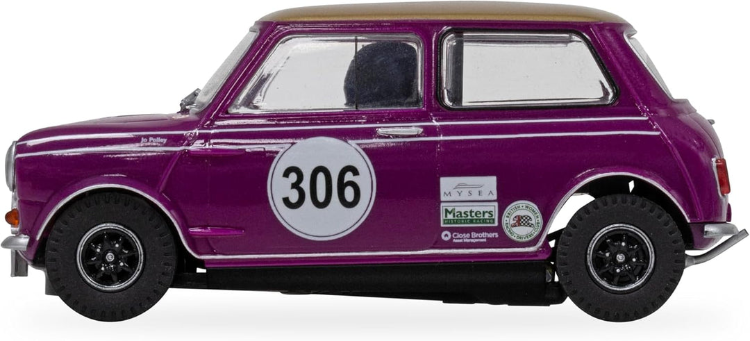 Scalextric C4545 Austin Mini Cooper S – Jo Polley Cars – Tourenwagen für Kinder ab 3 Jahren, Austin