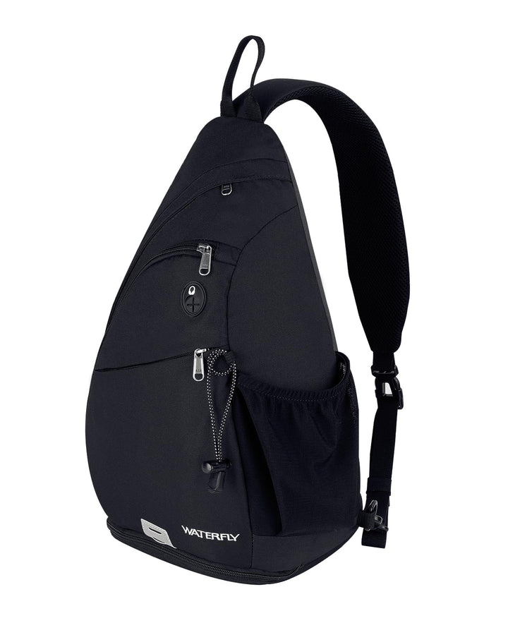 WATERFLY Sling Bag Crossbody Backpack Schulterrucksack mit verstellbarem Schultergurt Perfekt für Ou