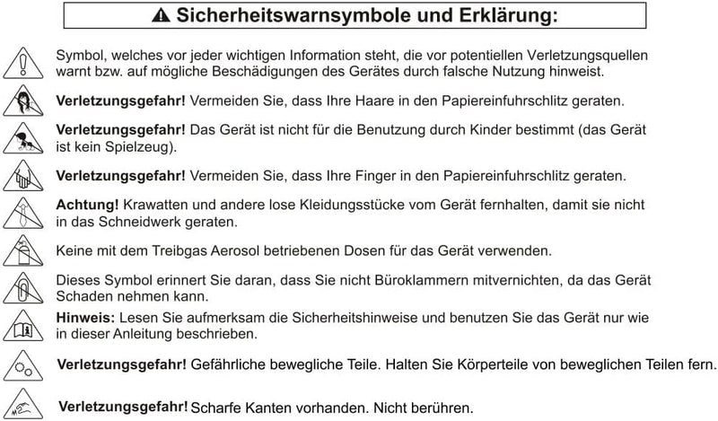 Aktenvernichter autofeed Partikelschnitt Sicherheit P-4 Profi Office Piranha 308 AF - 80 Blatt Einzu