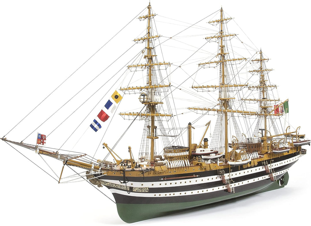 AMERIGO VESPUCCI Montagesatz Code 15006B aus Holz und Metall Massstab 1:100 (980LX560HX304W mm)Segel