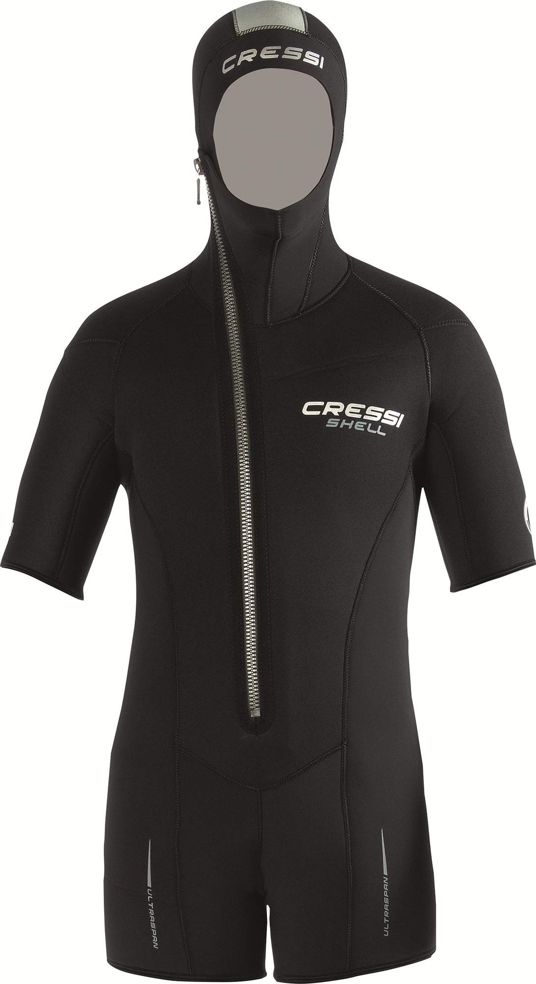 Cressi Shell Jacket Multi Thickness Lady - Damen Jacke / Shorty Modularer Reissverschluss und Kapuze