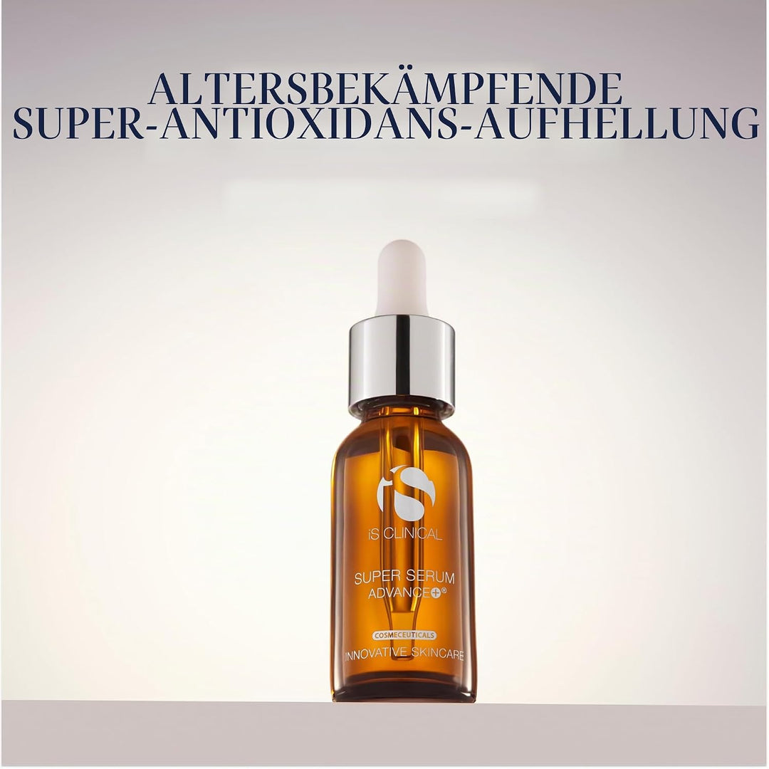 iS CLINICAL Super Serum Advance+, Anti-Aging Vitamin C Face Serum, reduces scaring and fine stretch