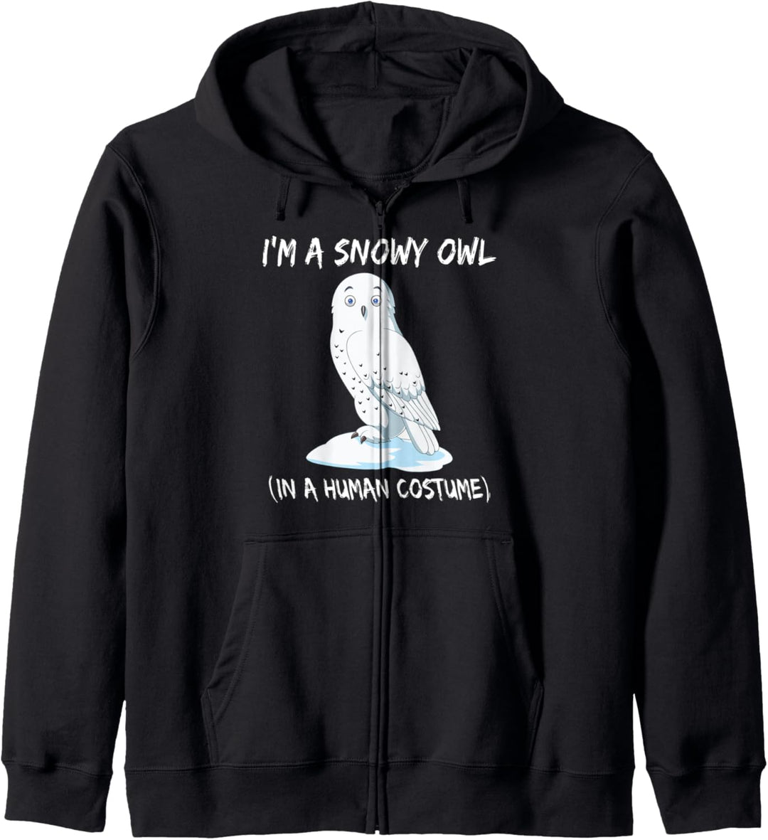 Schneeeule Kostüm Geschenk Snowy Owl in a human Costume Kapuzenjacke