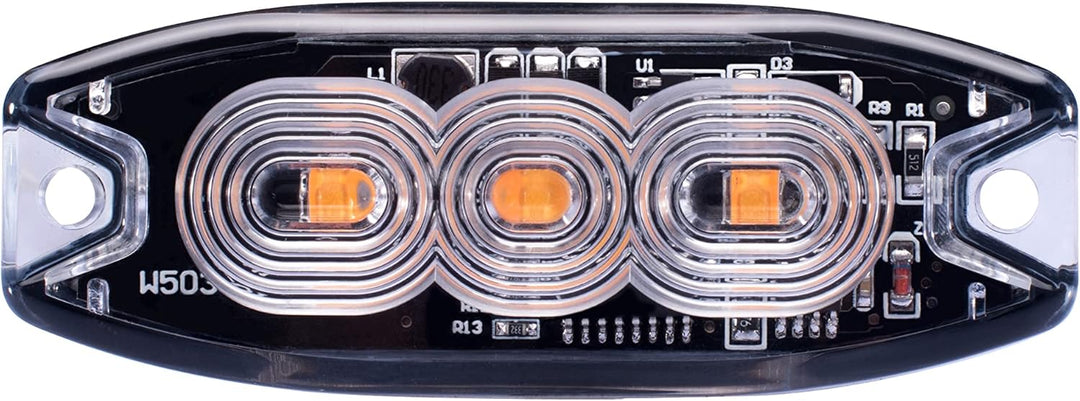 LED-MARTIN 2er Sparset R65 Blitzmodul SF3 - super flach - 12V 24V - mit ECE-R65 Zulassung - Als Fron