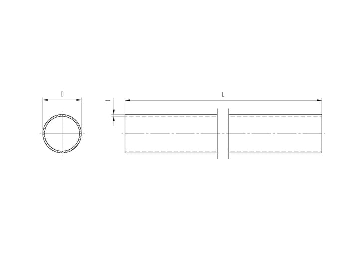 Rohr Rundrohr 42,4 x 2,0 mm 130 cm Handlauf Edelstahl Edelstahlrohr Geländer Treppen Handlaufrohr Ru