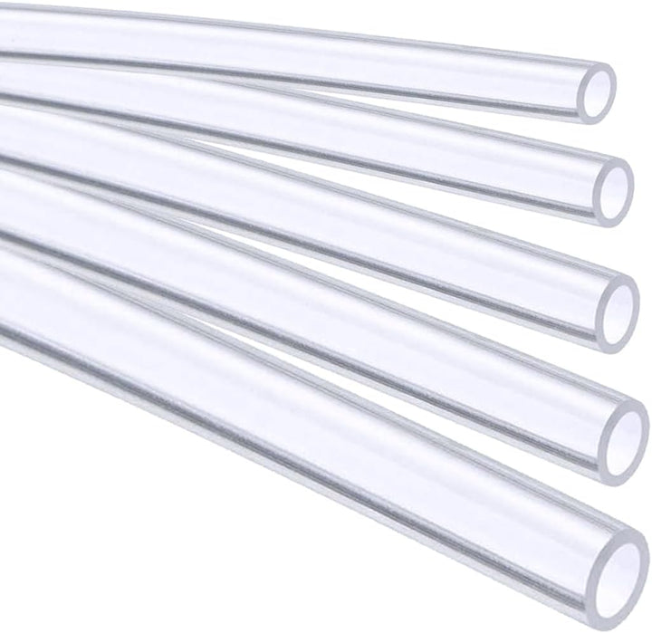 Stubotar Flexibler Silikonschlauch 0.5mm ID x OD 2mm Wandstärke 0.75mm Transparente Wasserleitung 50