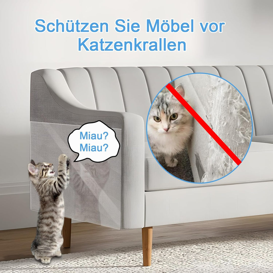 30 x 500CM Kratzschutz Sofa Katze, Anti Kratz Folie Für Katzen, Klebefolie Transparent, Zum Schutz v