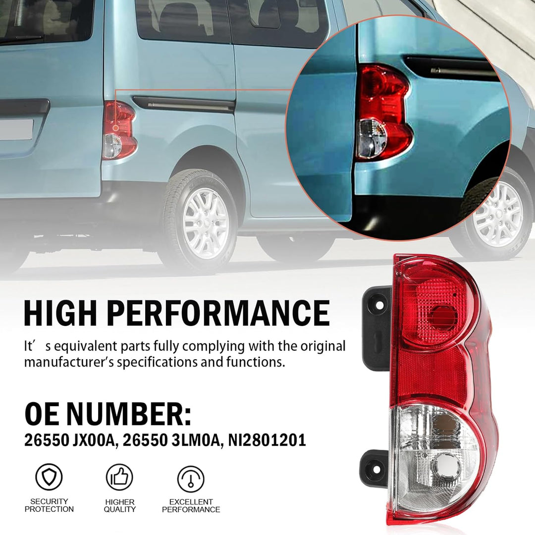 Rücklicht Bremslicht rechts 26550 JX00A für NV200 2009 2010 2011 2012 2013-2021 Beifahrerseite