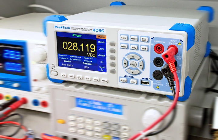 PeakTech 4096 - 200000 Counts Grafisches True RMS (bis 100 kHz) Tisch Multimeter mit LAN- & USB-Schn