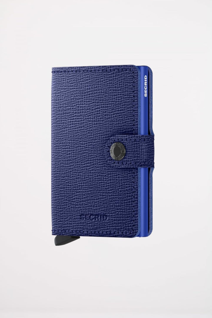 Secrid Miniwallet Crisple Cobalt, Unisex-Erwachsene Reisezubehör- Brieftasche, Cobalt, Talla Única -