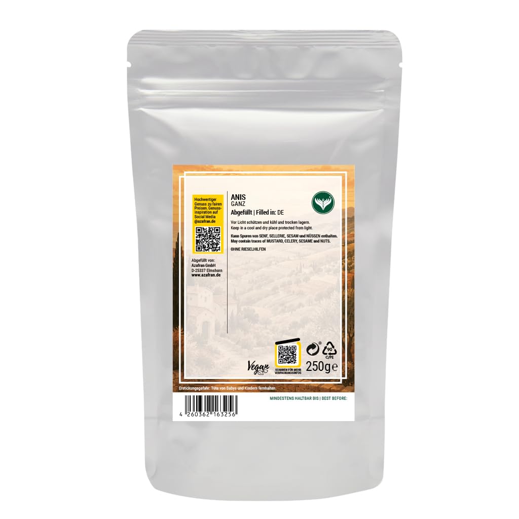 Azafran Anis ganz - Anissamen - Ideal auch als Anistee 1kg